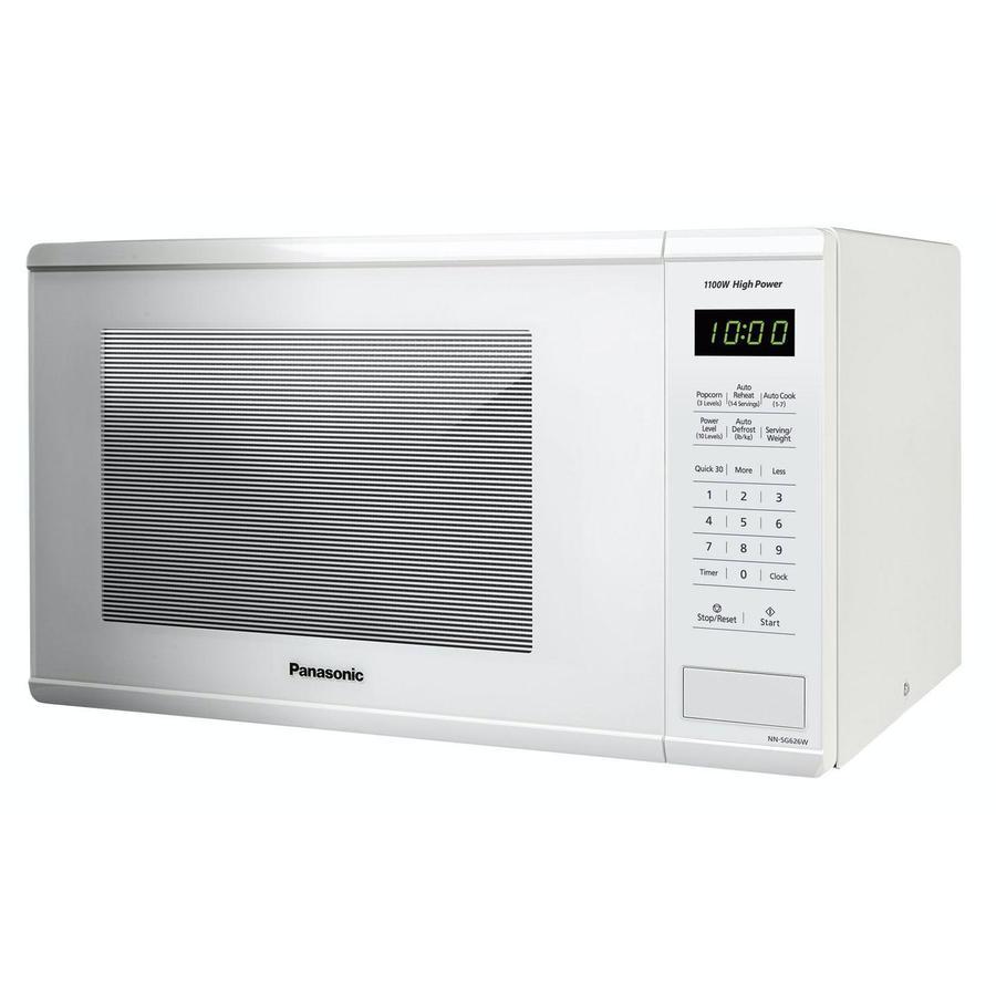 Panasonic - 1.3 cu. Ft Counter top Microwave in White - NNSG676W
