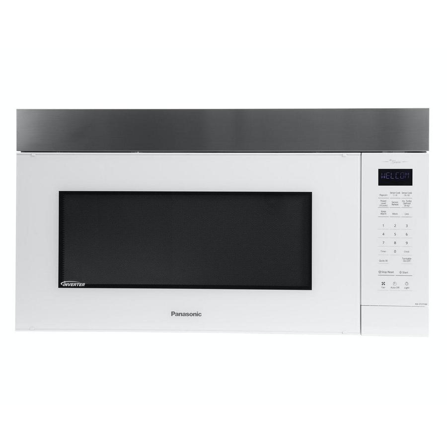 Panasonic - 2 cu. Ft Over the range Microwave in White - NNST27HW