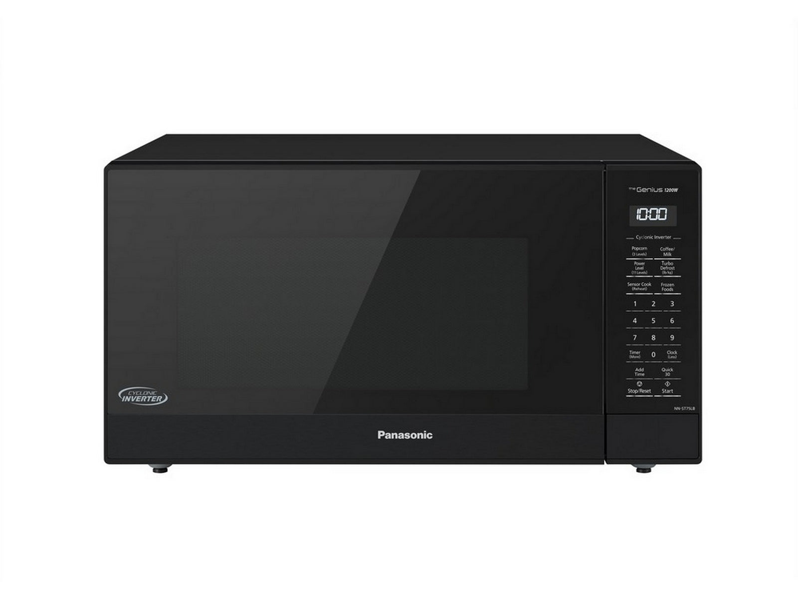 Panasonic - 1.6 cu. Ft Counter top Microwave in Black - NNST75LB