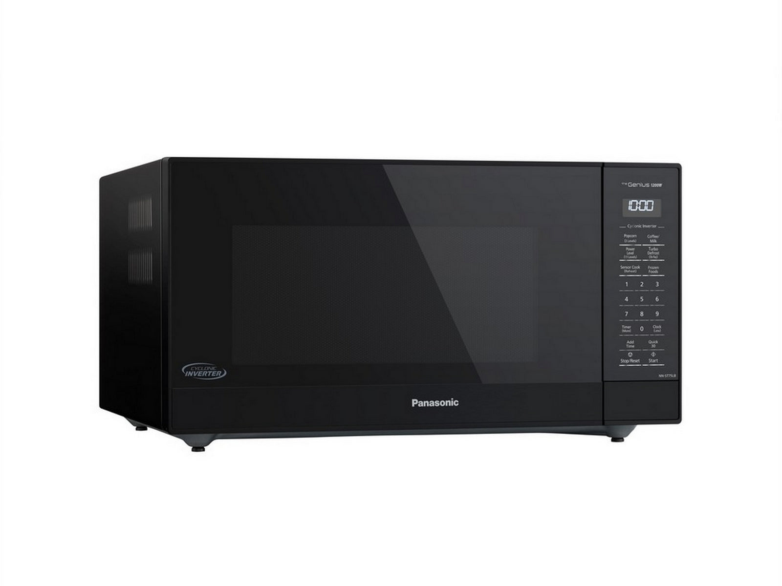 Panasonic - 1.6 cu. Ft Counter top Microwave in Black - NNST75LB