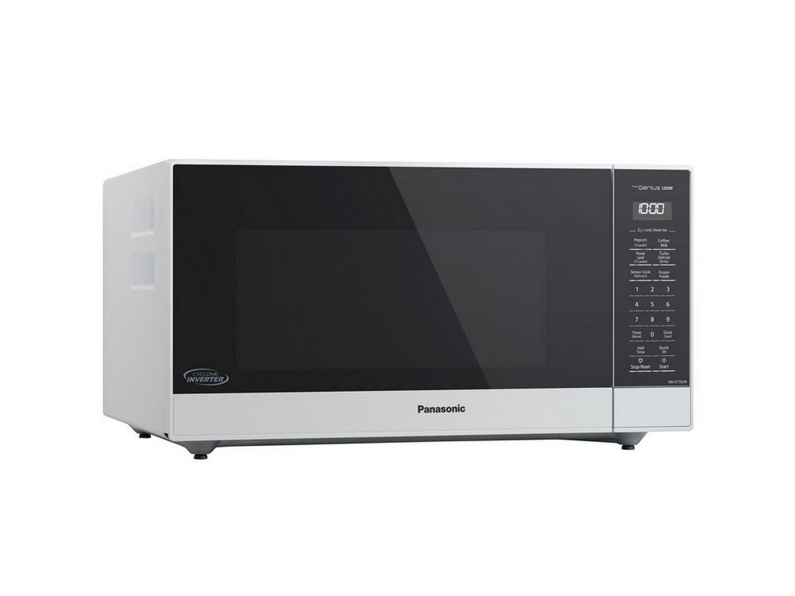 Panasonic - 1.6 cu. Ft Counter top Microwave in White - NNST75LW