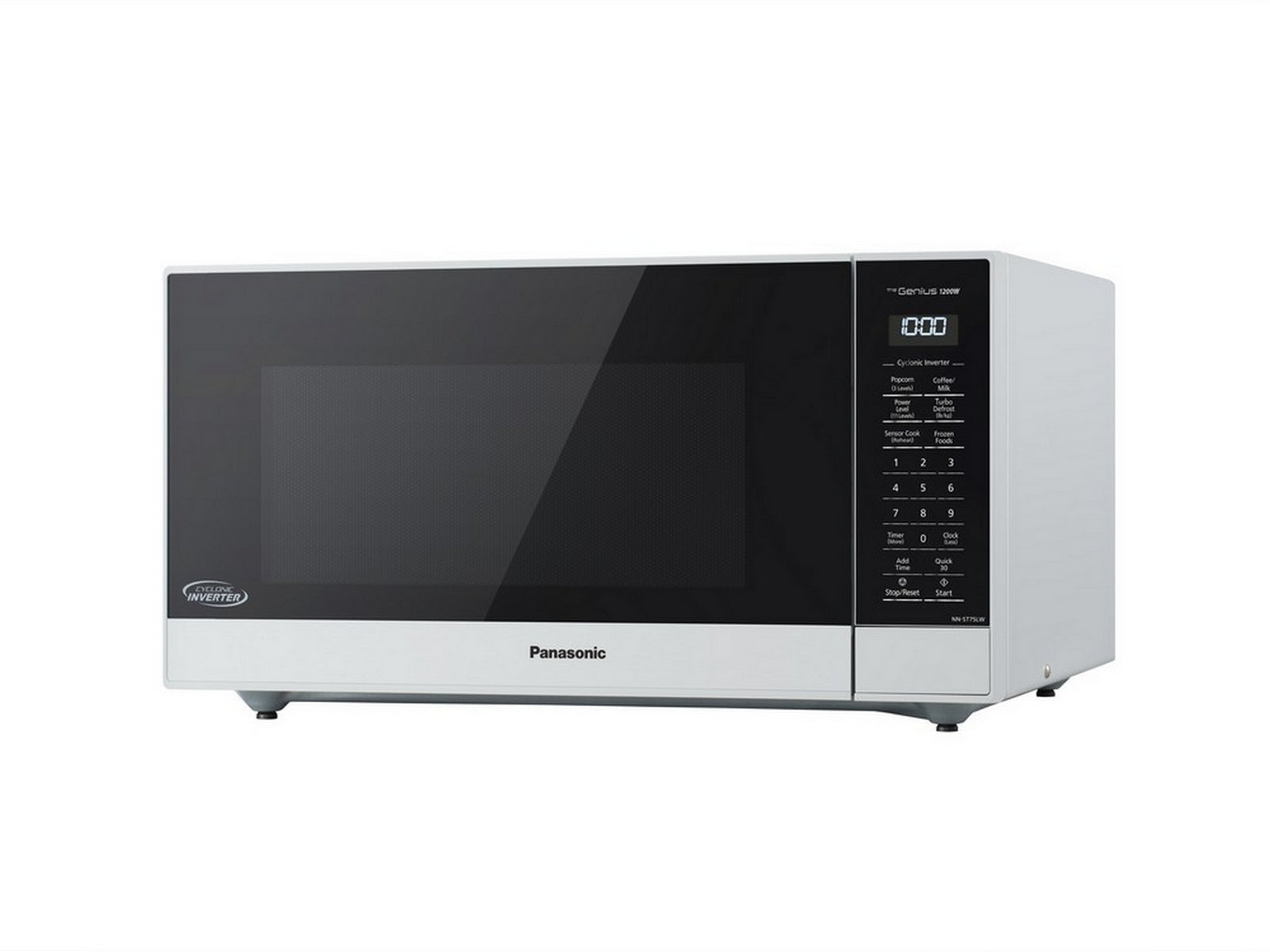 Panasonic - 1.6 cu. Ft Counter top Microwave in White - NNST75LW