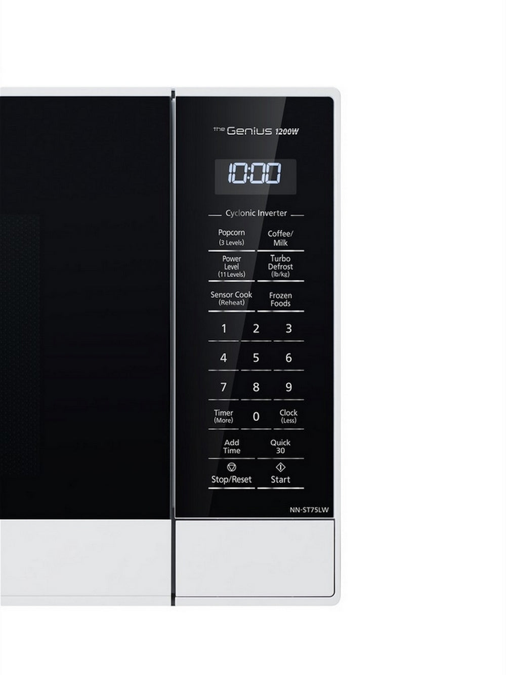 Panasonic - 1.6 cu. Ft Counter top Microwave in White - NNST75LW