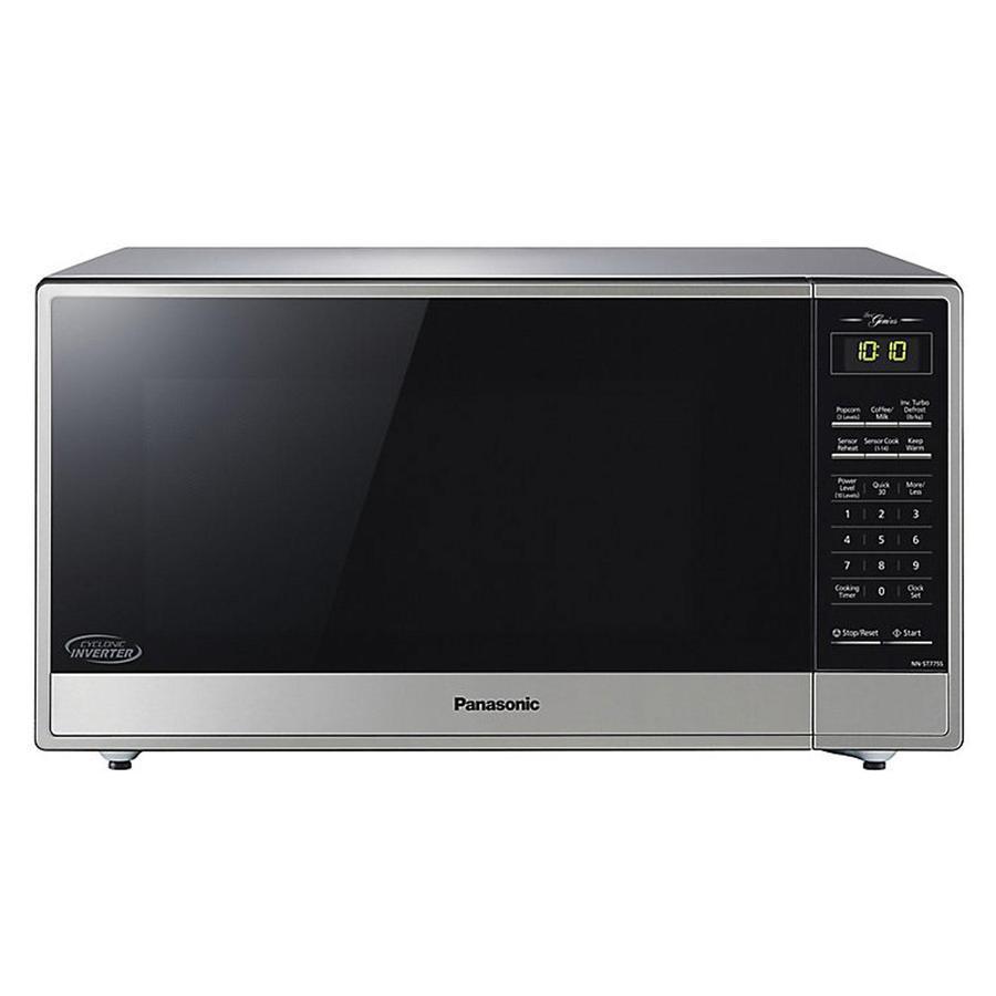 Panasonic - 1.6 cu. Ft Counter top Microwave in Stainless - NNST775S