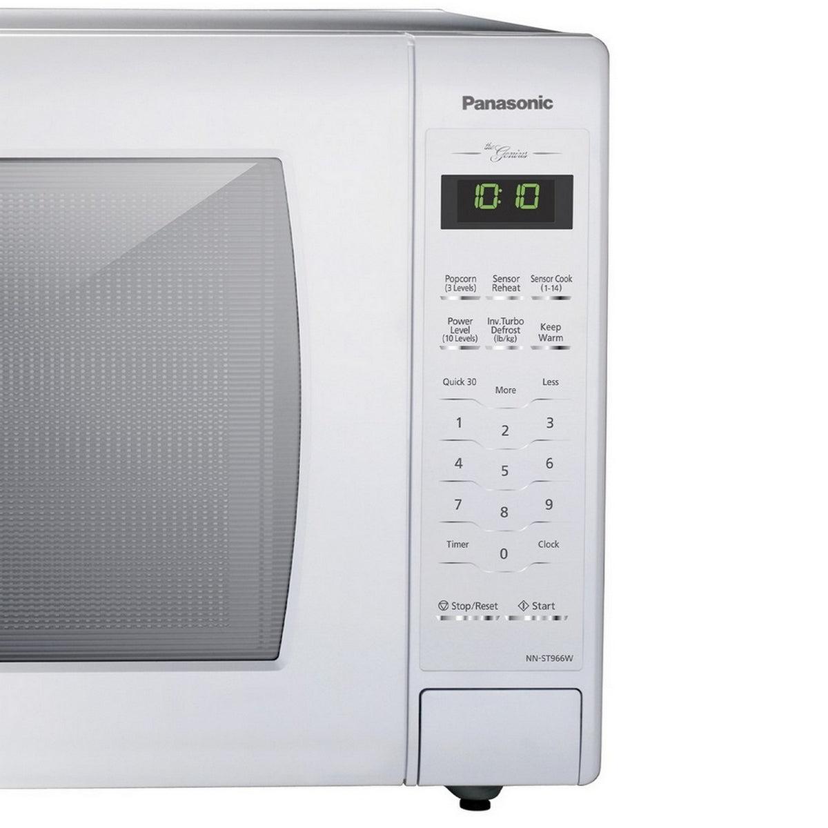 Panasonic - 2.2 cu. Ft Counter top Microwave in White - NNST966W