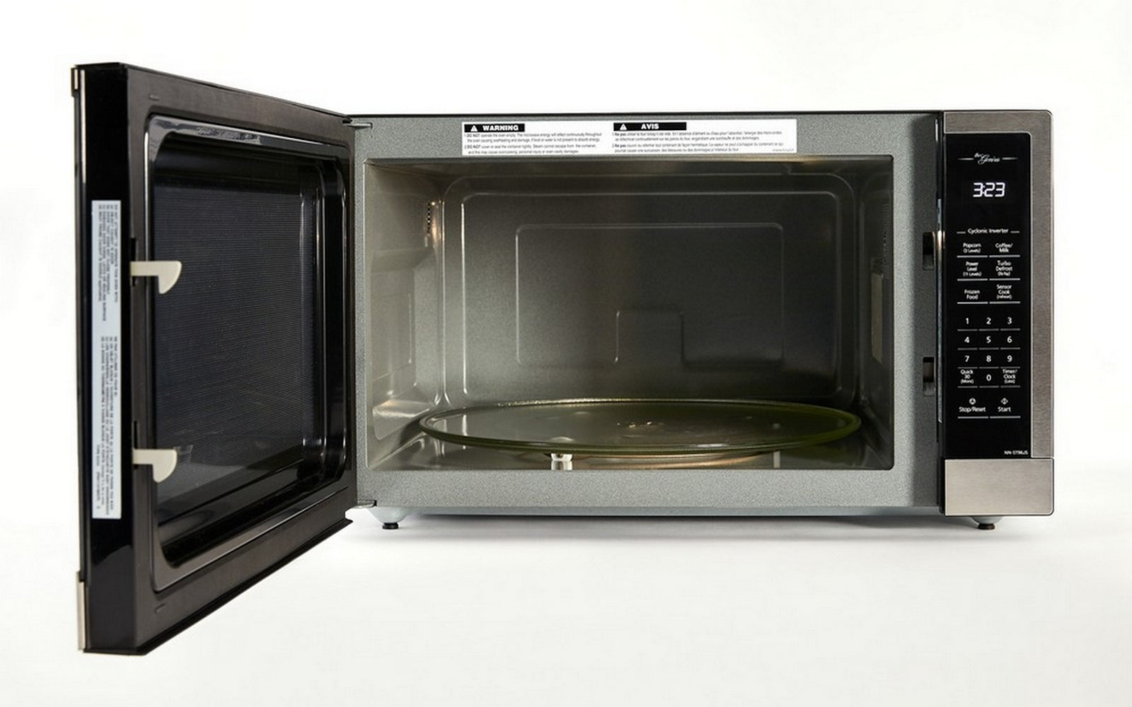 Panasonic - 2.2 cu. Ft Counter top Microwave in Stainless - NNST96JS