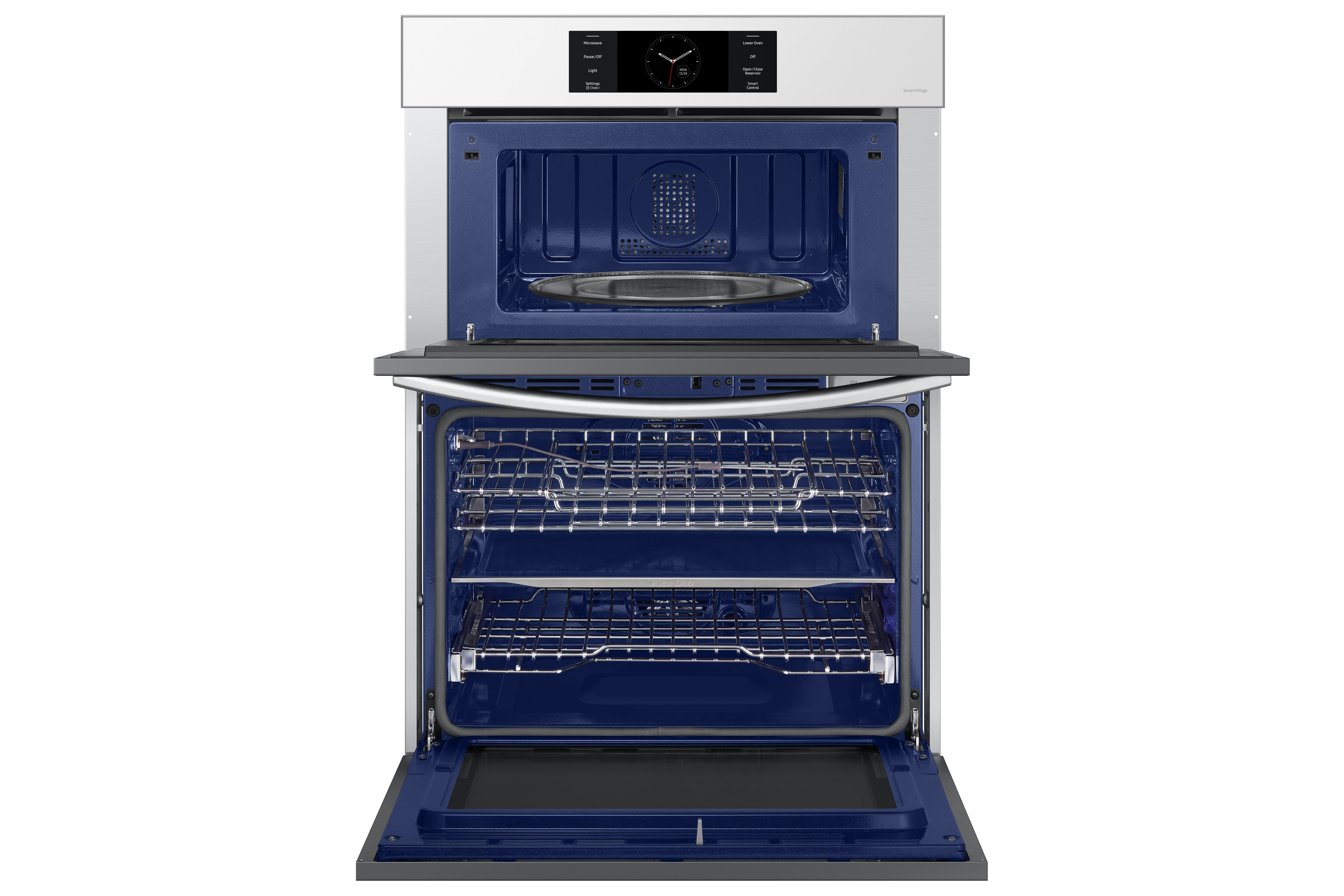 Samsung - 5.1 cu. ft Combination Wall Oven in White - NQ70CB700D12AA