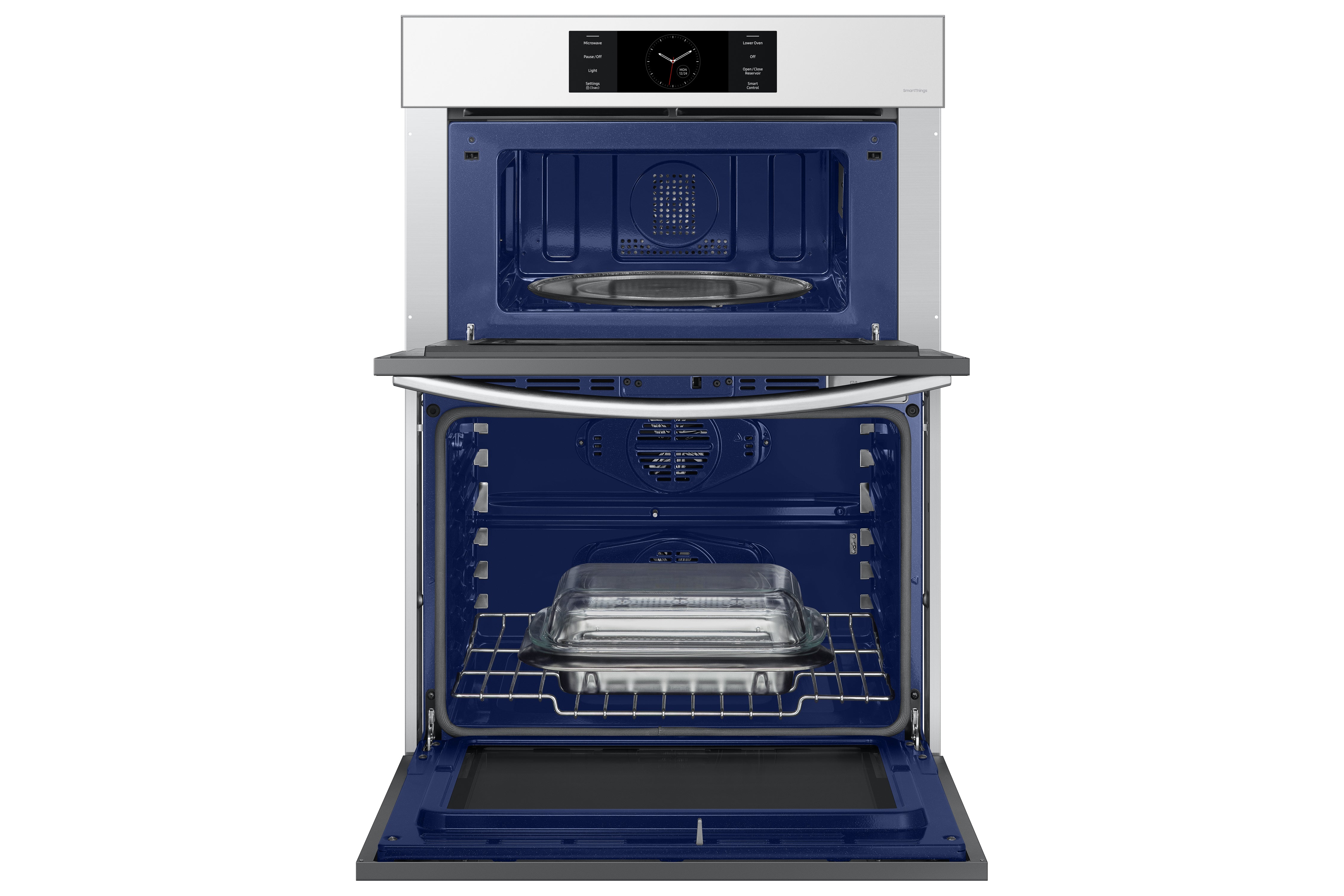 Samsung - 5.1 cu. ft Combination Wall Oven in White - NQ70CB700D12AA