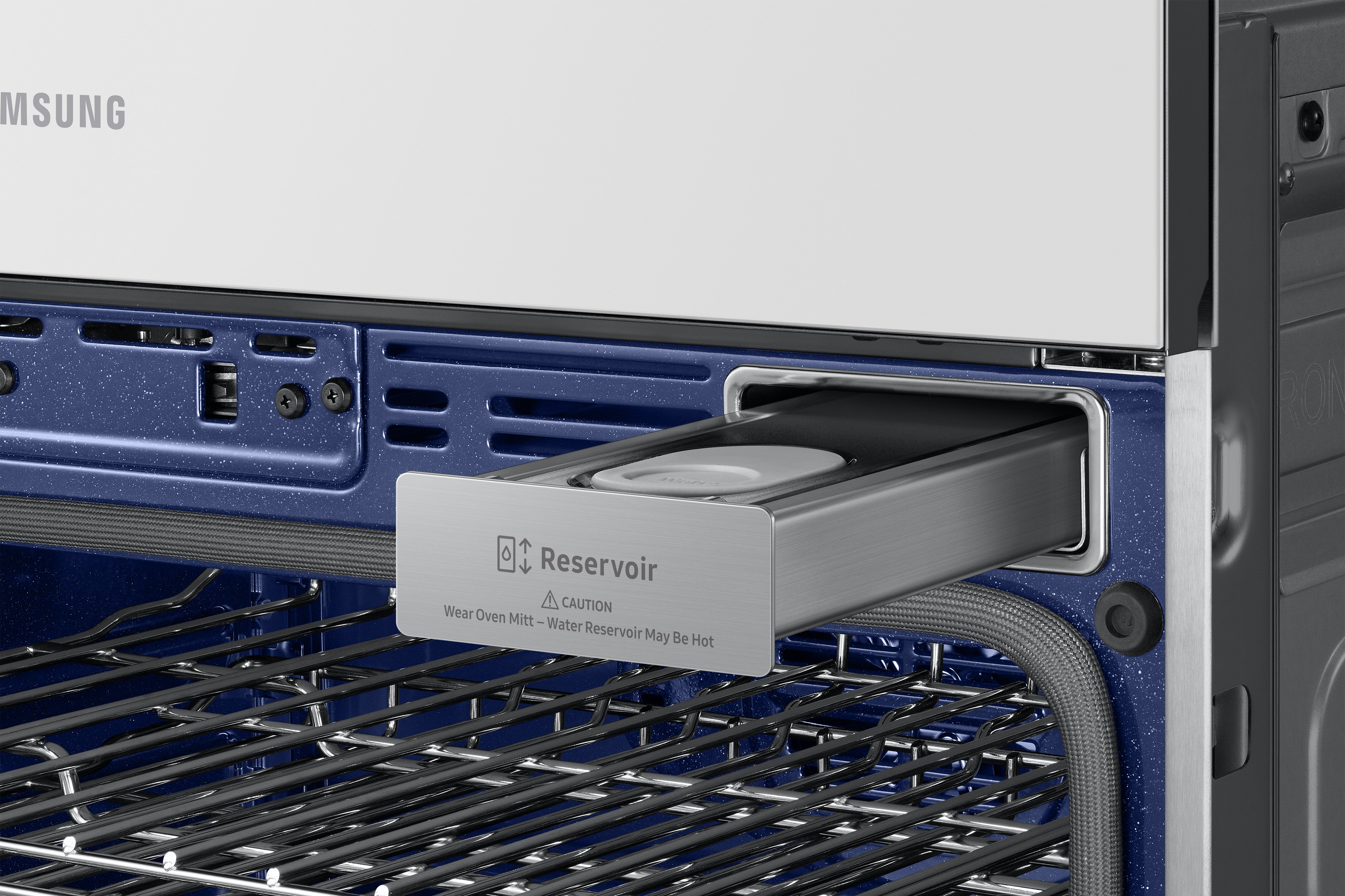 Samsung - 5.1 cu. ft Combination Wall Oven in White - NQ70CB700D12AA