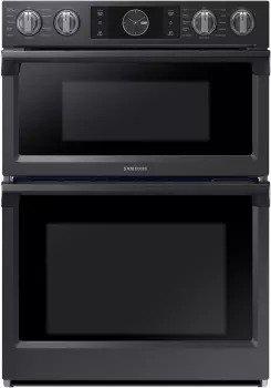 Samsung - 7.0 cu. ft Combination Wall Oven in Black stainless - NQ70M7770DG