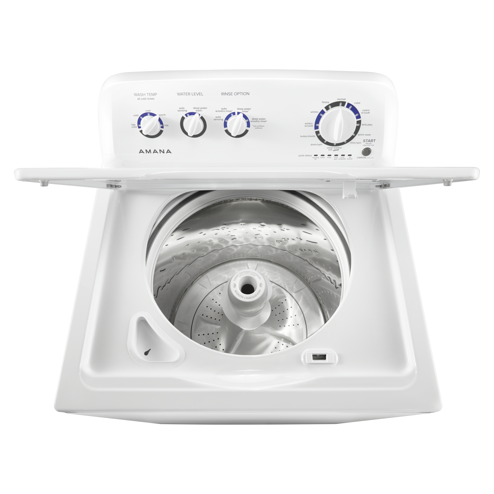 Amana - 4.4 cu. Ft Top Load Washer in White - NTW4519JW