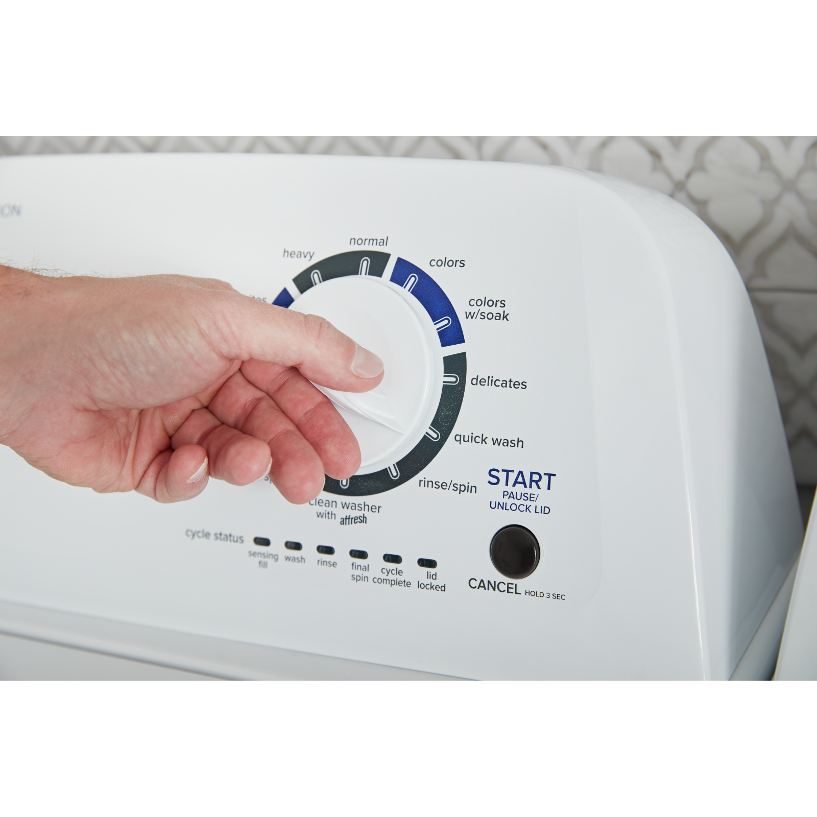 Amana - 4.4 cu. Ft Top Load Washer in White - NTW4519JW