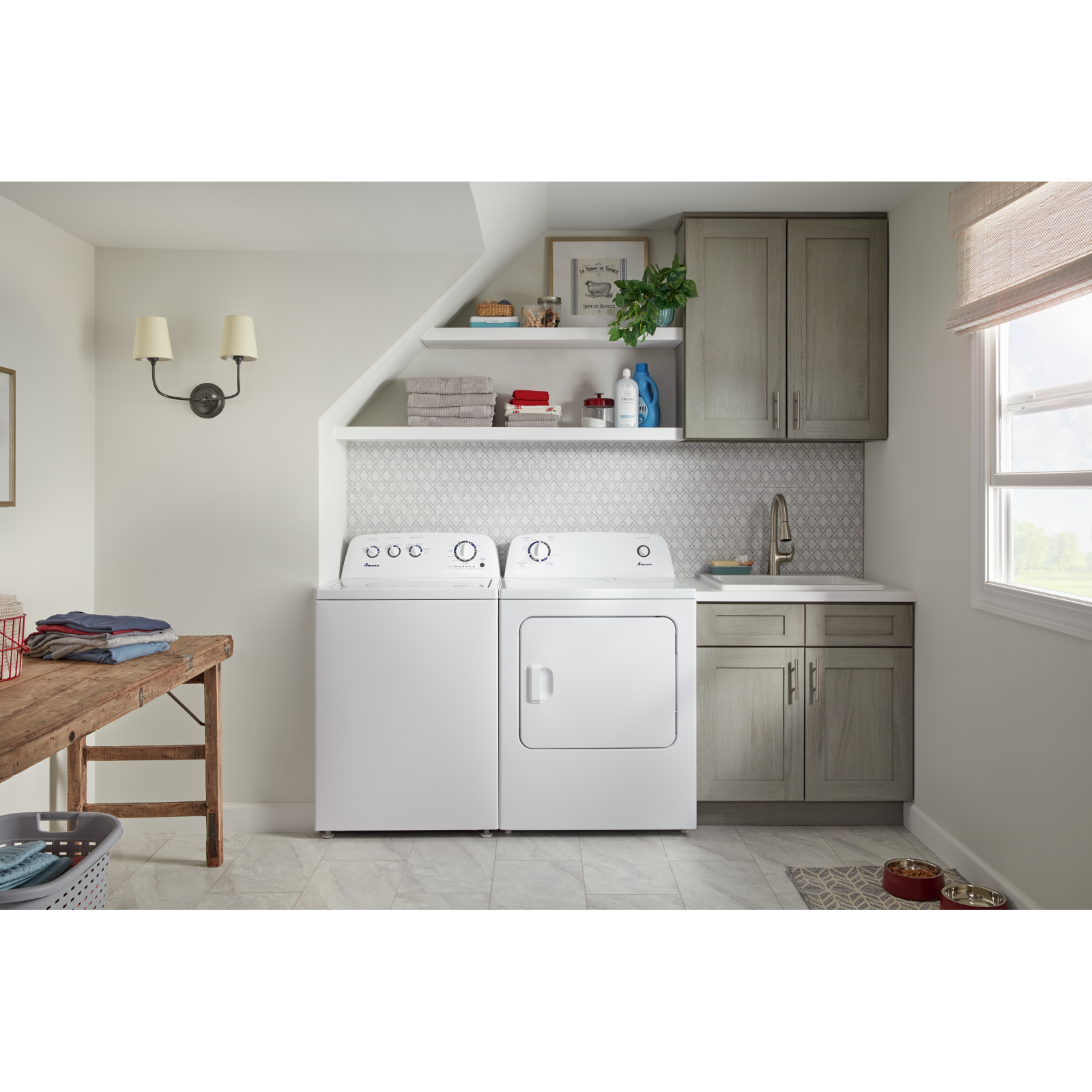 Amana - 4.4 cu. Ft Top Load Washer in White - NTW4519JW