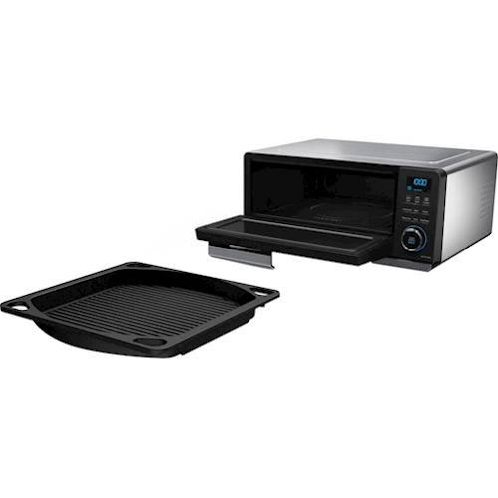 Panasonic - 0.5 cu. Ft Countertop Microwave in Black Stainless - NUHX100S