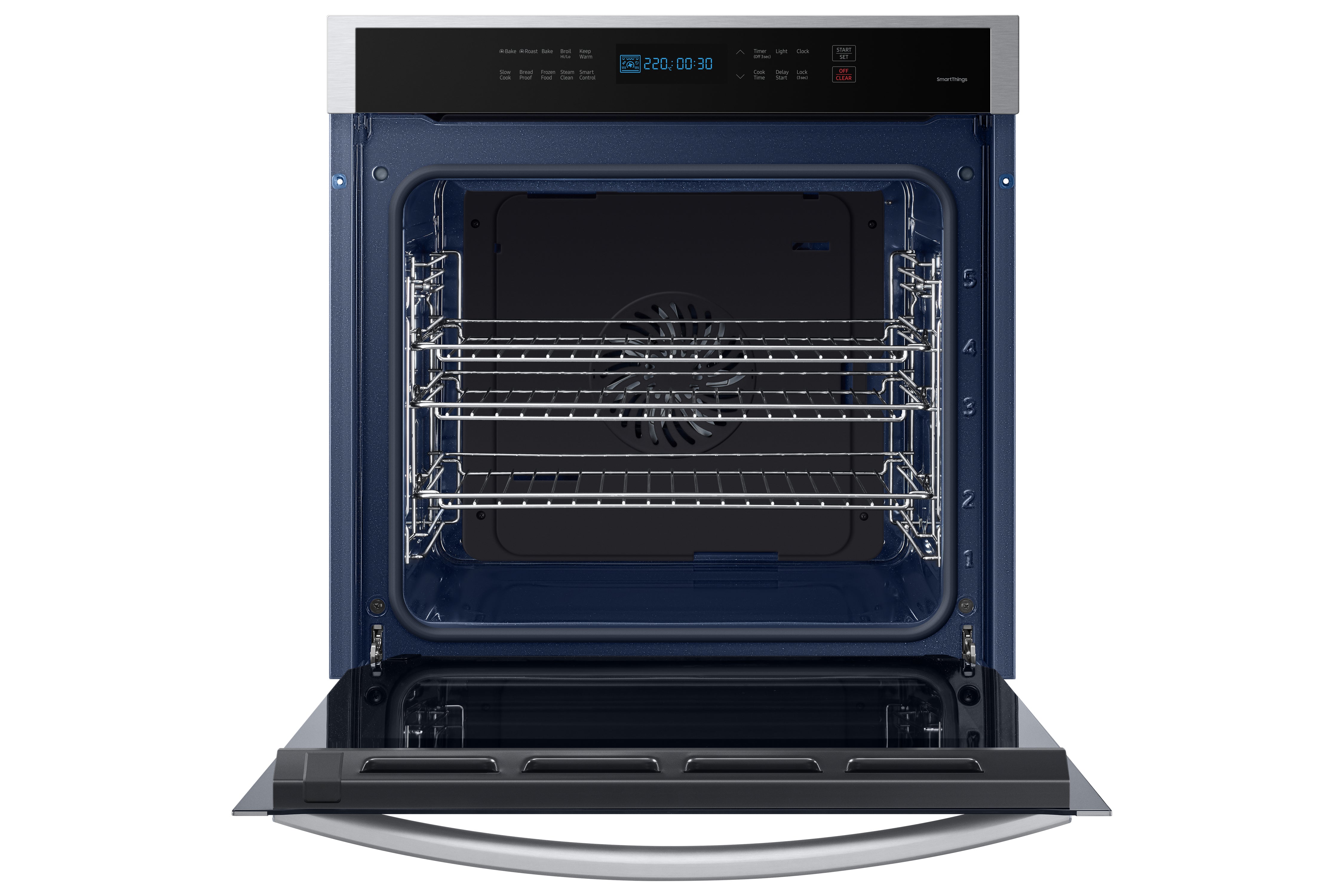 Samsung - 3.1 cu. ft Single Wall Oven in Stainless - NV31T4551SS