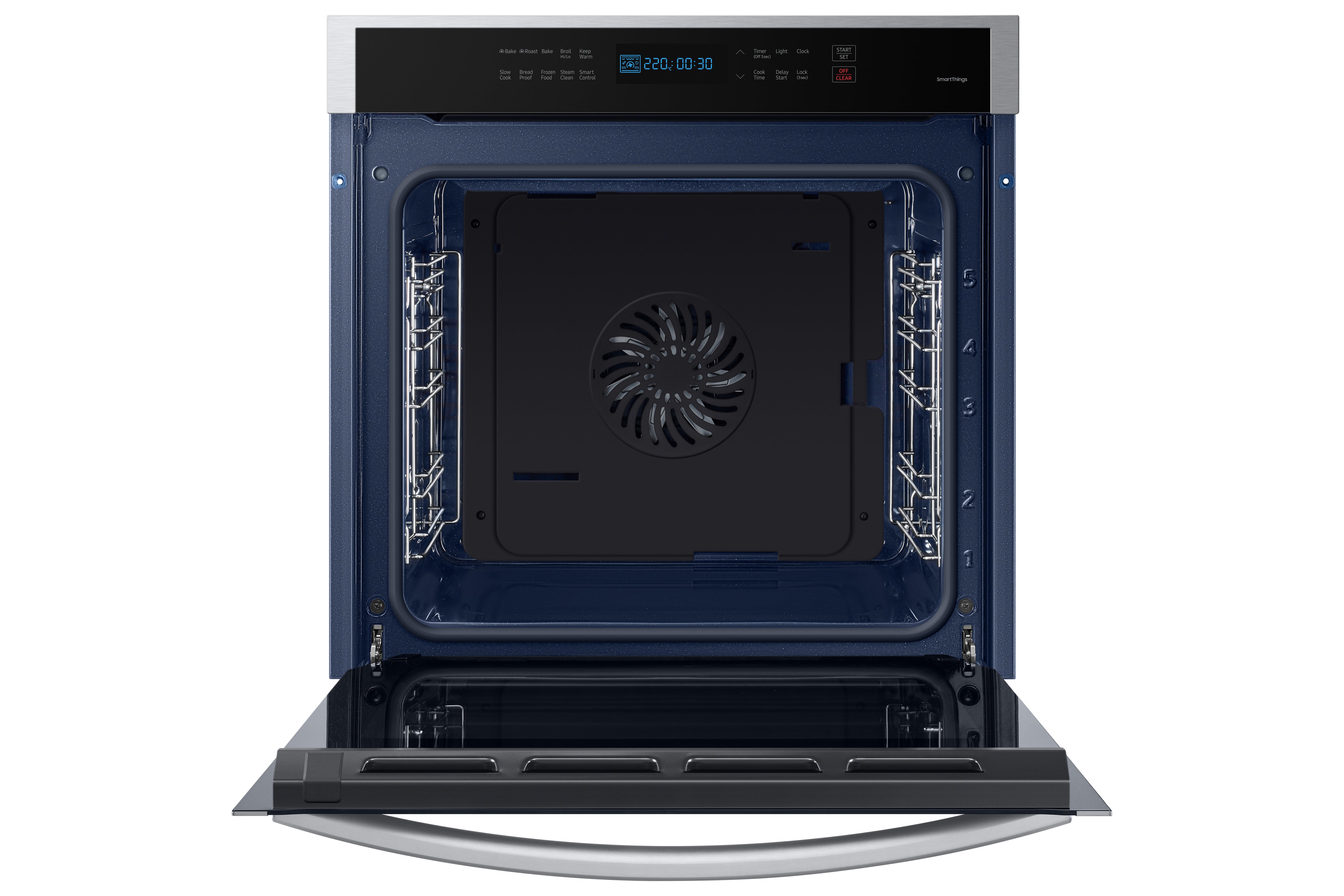 Samsung - 3.1 cu. ft Single Wall Oven in Stainless - NV31T4551SS