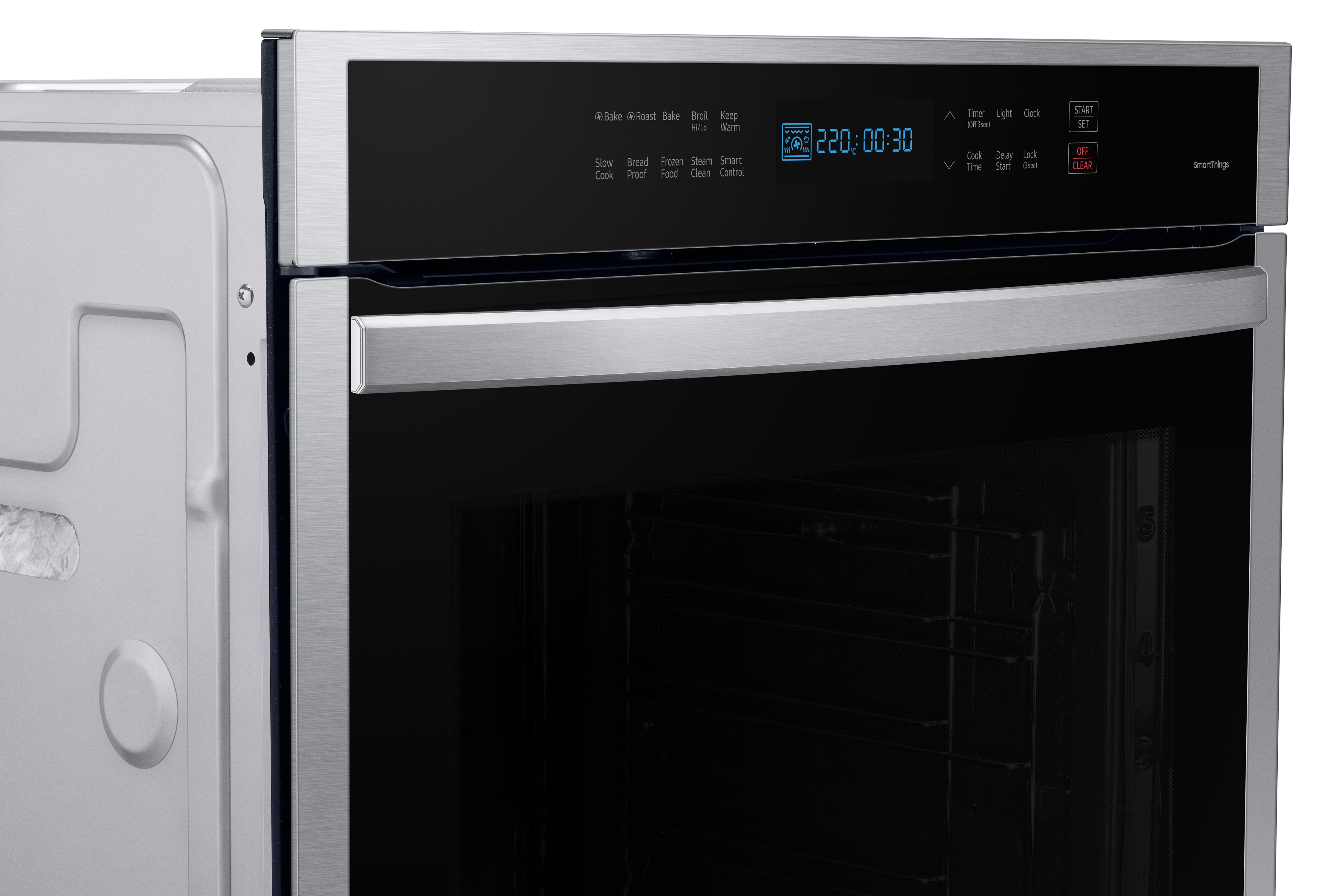 Samsung - 3.1 cu. ft Single Wall Oven in Stainless - NV31T4551SS
