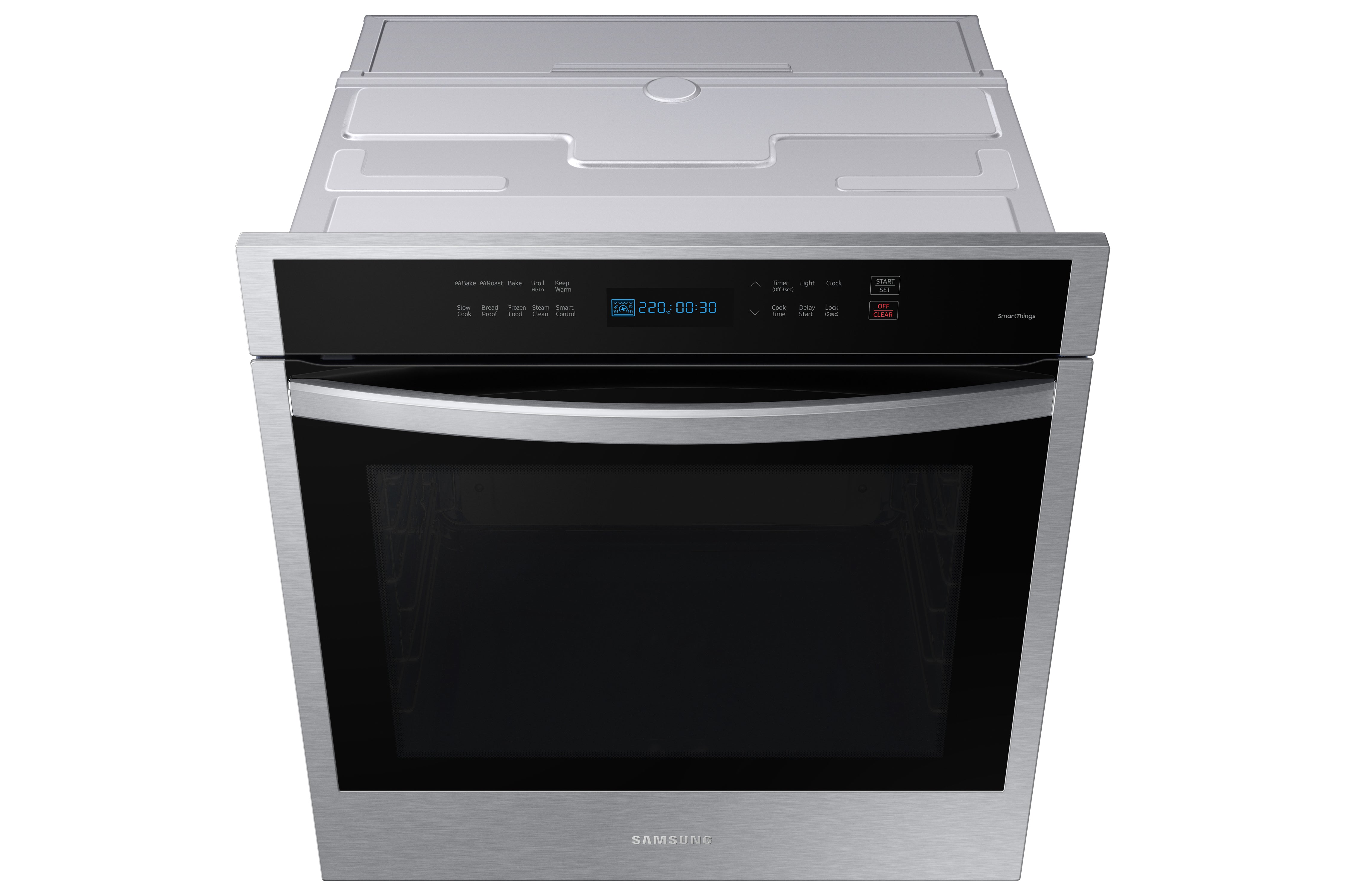 Samsung - 3.1 cu. ft Single Wall Oven in Stainless - NV31T4551SS