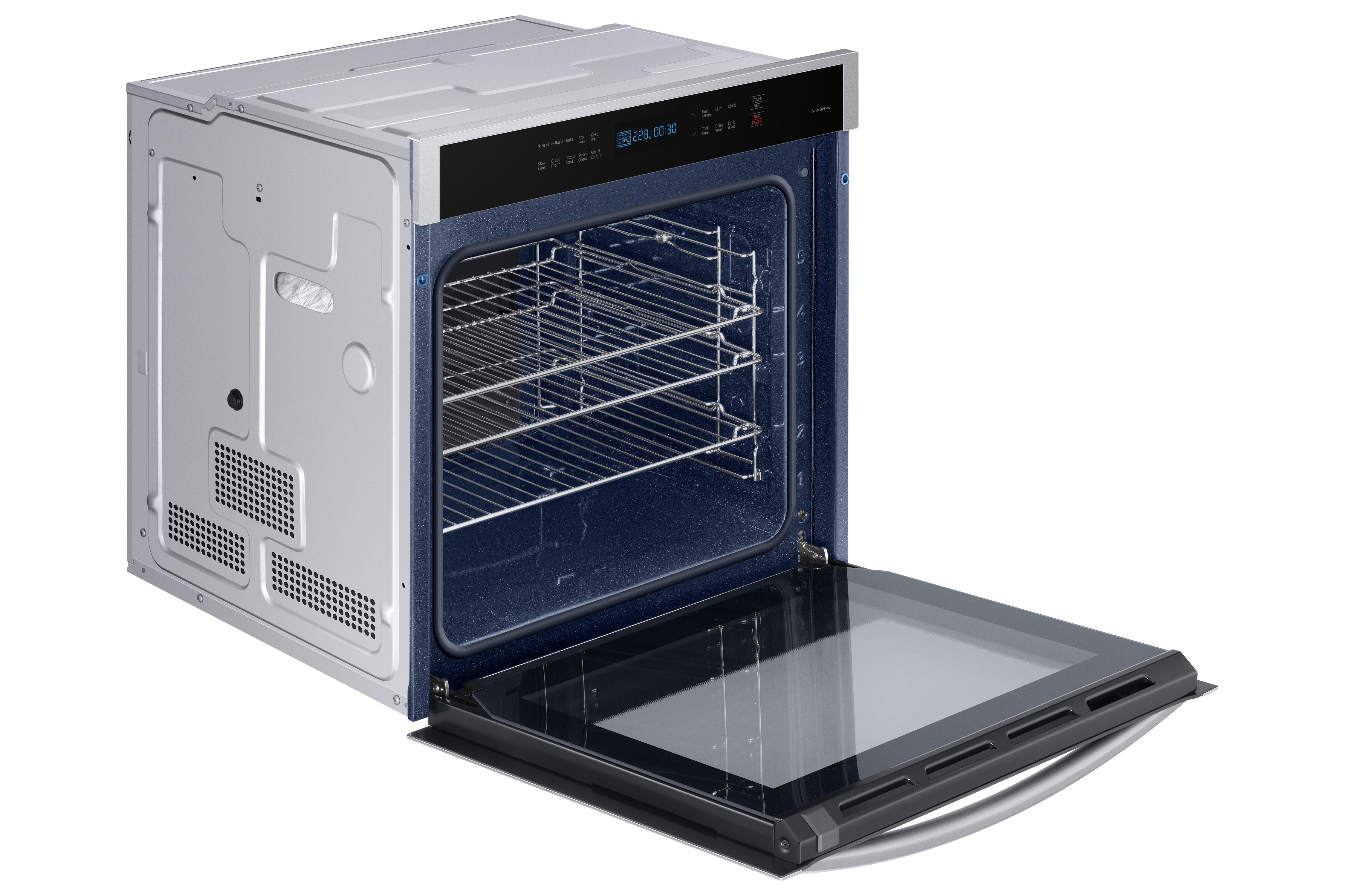 Samsung - 3.1 cu. ft Single Wall Oven in Stainless - NV31T4551SS