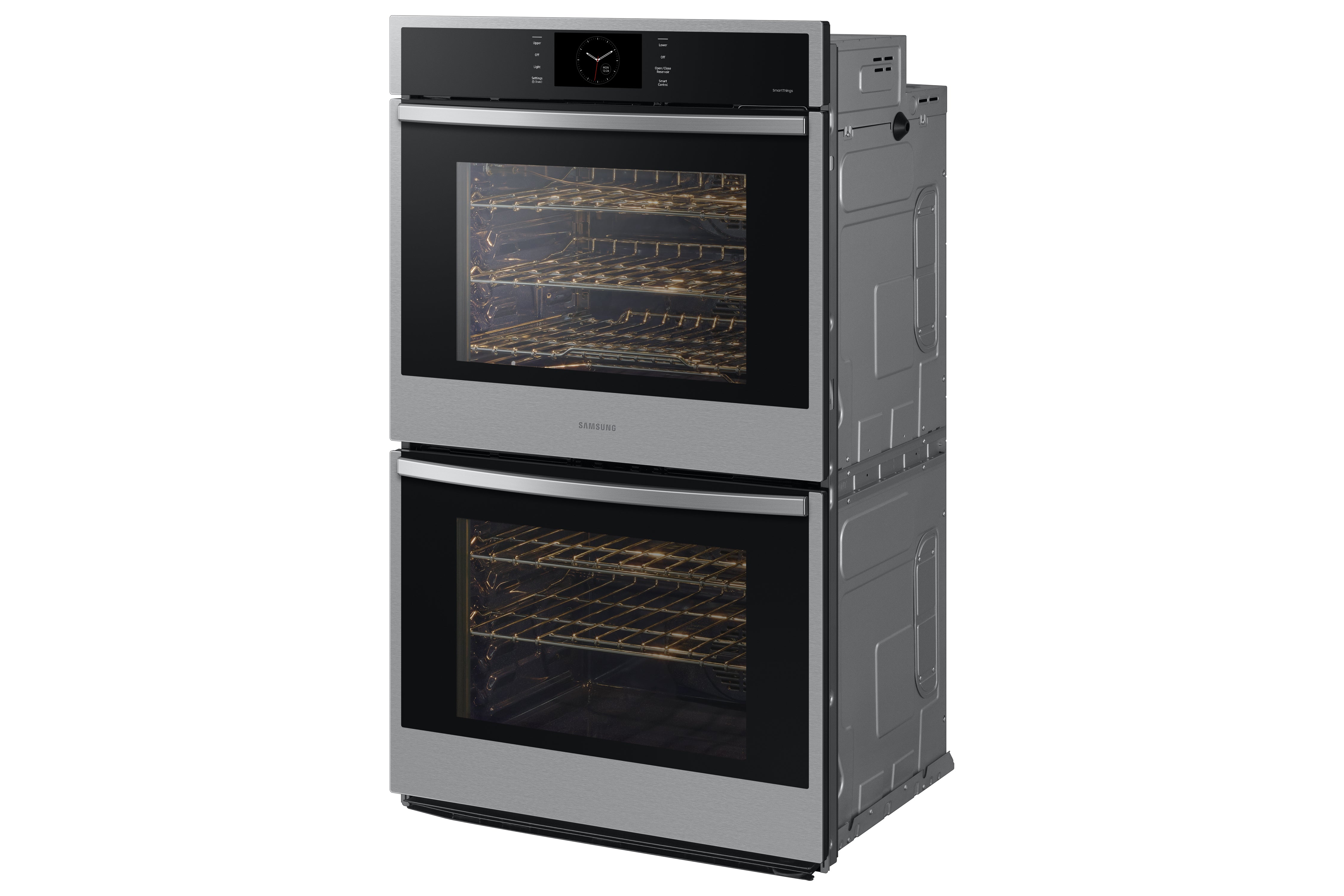 Samsung - 5.1 cu. ft Double Wall Oven in Silver - NV51CG600DSRAA