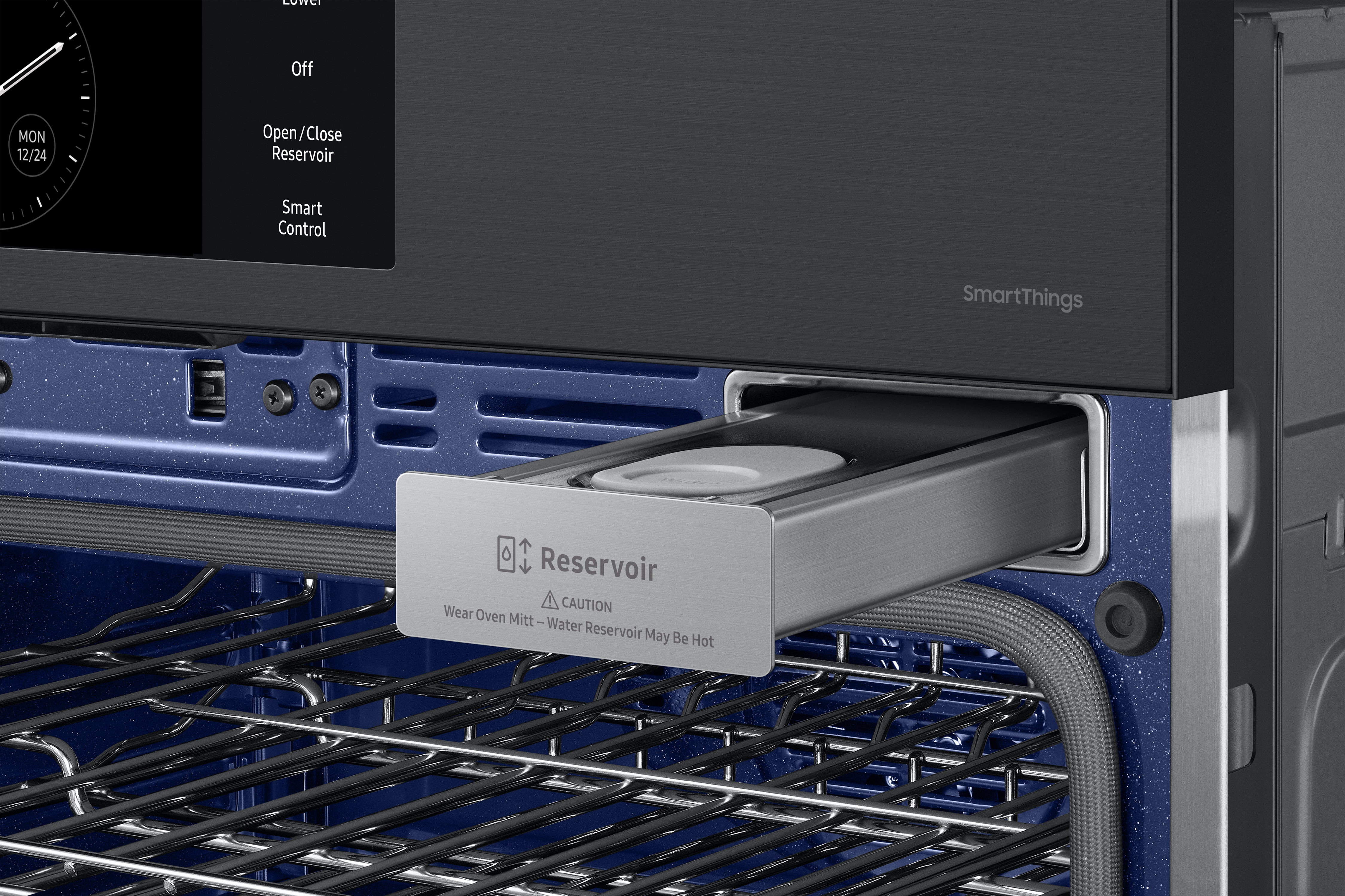 Samsung - 5.1 cu. ft Double Wall Oven in Black - NV51CG700DMTAA