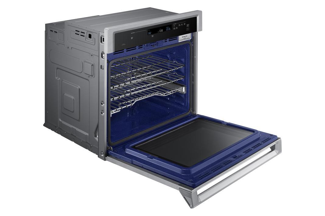 Samsung - 5.1 cu. ft Single Wall Oven in Stainless - NV51K6650SS