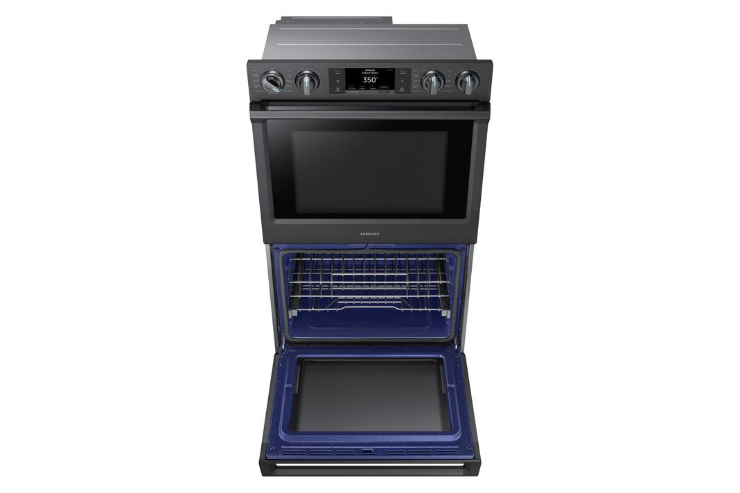 Samsung - 10.2 cu. ft Double Wall Oven in Black Stainless - NV51K7770DG