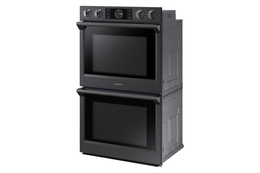 Samsung - 10.2 cu. ft Double Wall Oven in Black Stainless - NV51K7770DG