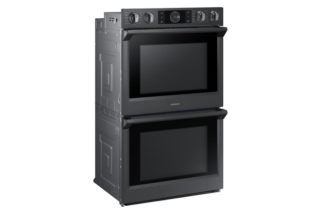 Samsung - 10.2 cu. ft Double Wall Oven in Black Stainless - NV51K7770DG