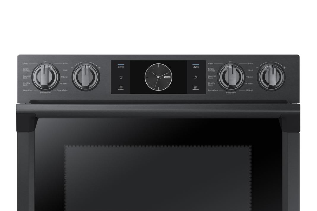 Samsung - 10.2 cu. ft Double Wall Oven in Black Stainless - NV51K7770DG