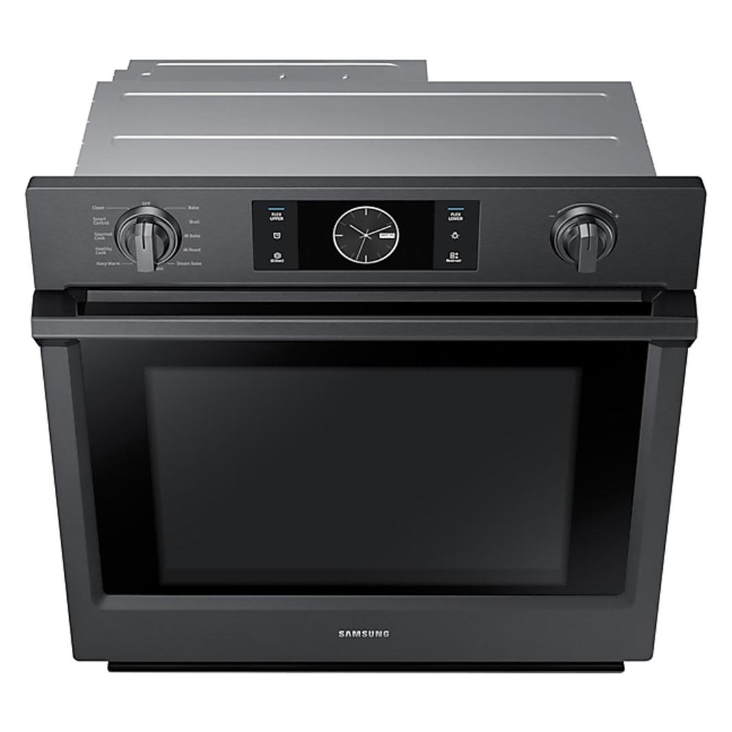 Samsung - 5.1 cu. ft Single Wall Oven in Black Stainless - NV51K7770SG