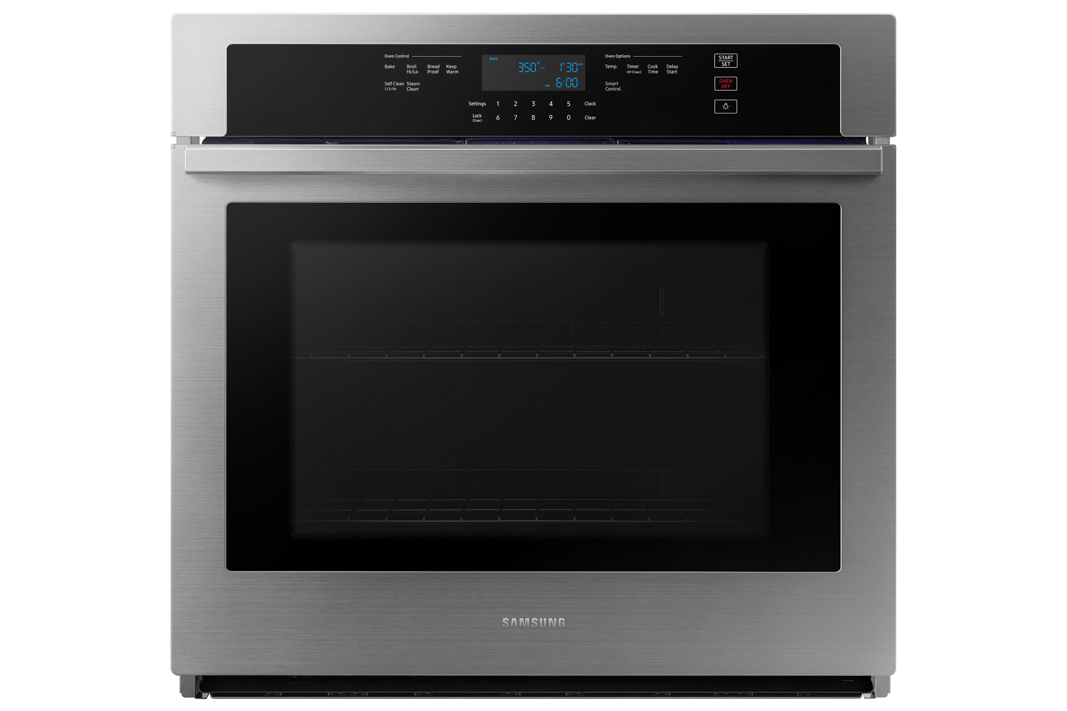 Samsung - 5.1 cu. ft Single Wall Oven in Stainless - NV51T5512SS
