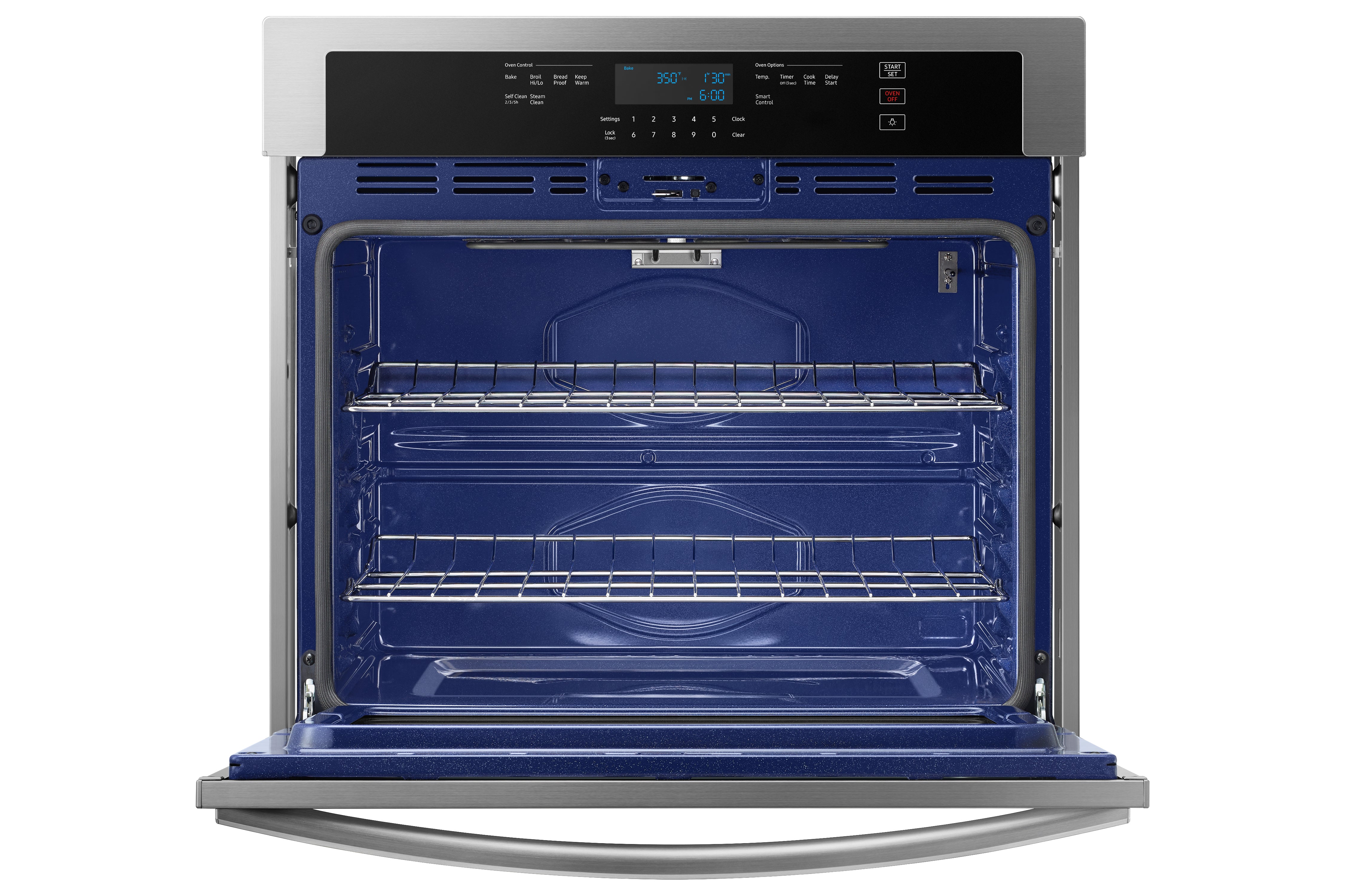 Samsung - 5.1 cu. ft Single Wall Oven in Stainless - NV51T5512SS