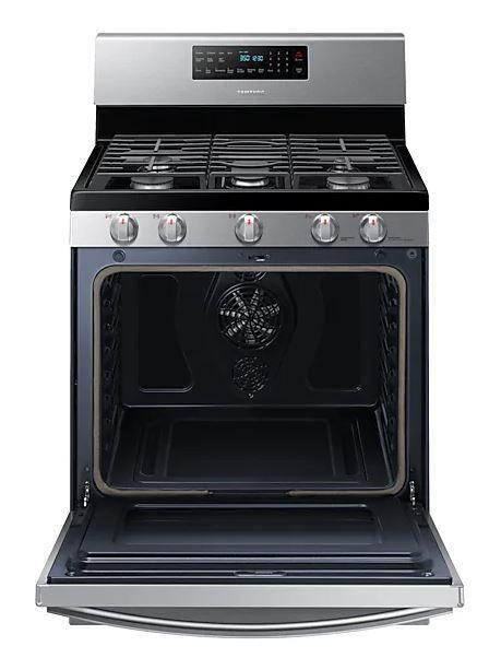 Samsung - 5.8 cu. ft Gas Range in Stainless - NX58T5601SS