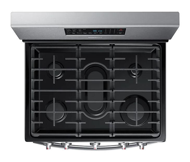 Samsung - 5.8 cu. ft Gas Range in Stainless - NX58T5601SS