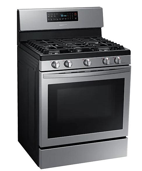 Samsung - 5.8 cu. ft Gas Range in Stainless - NX58T5601SS