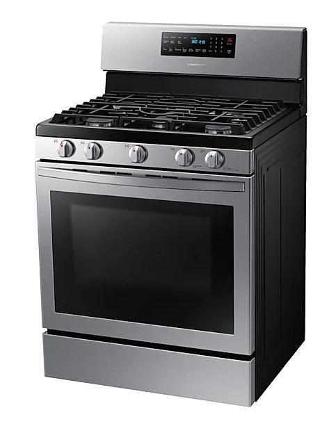 Samsung - 5.8 cu. ft Gas Range in Stainless - NX58T5601SS