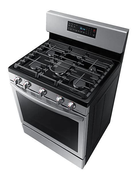 Samsung - 5.8 cu. ft Gas Range in Stainless - NX58T5601SS