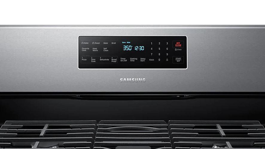Samsung - 5.8 cu. ft Gas Range in Stainless - NX58T5601SS