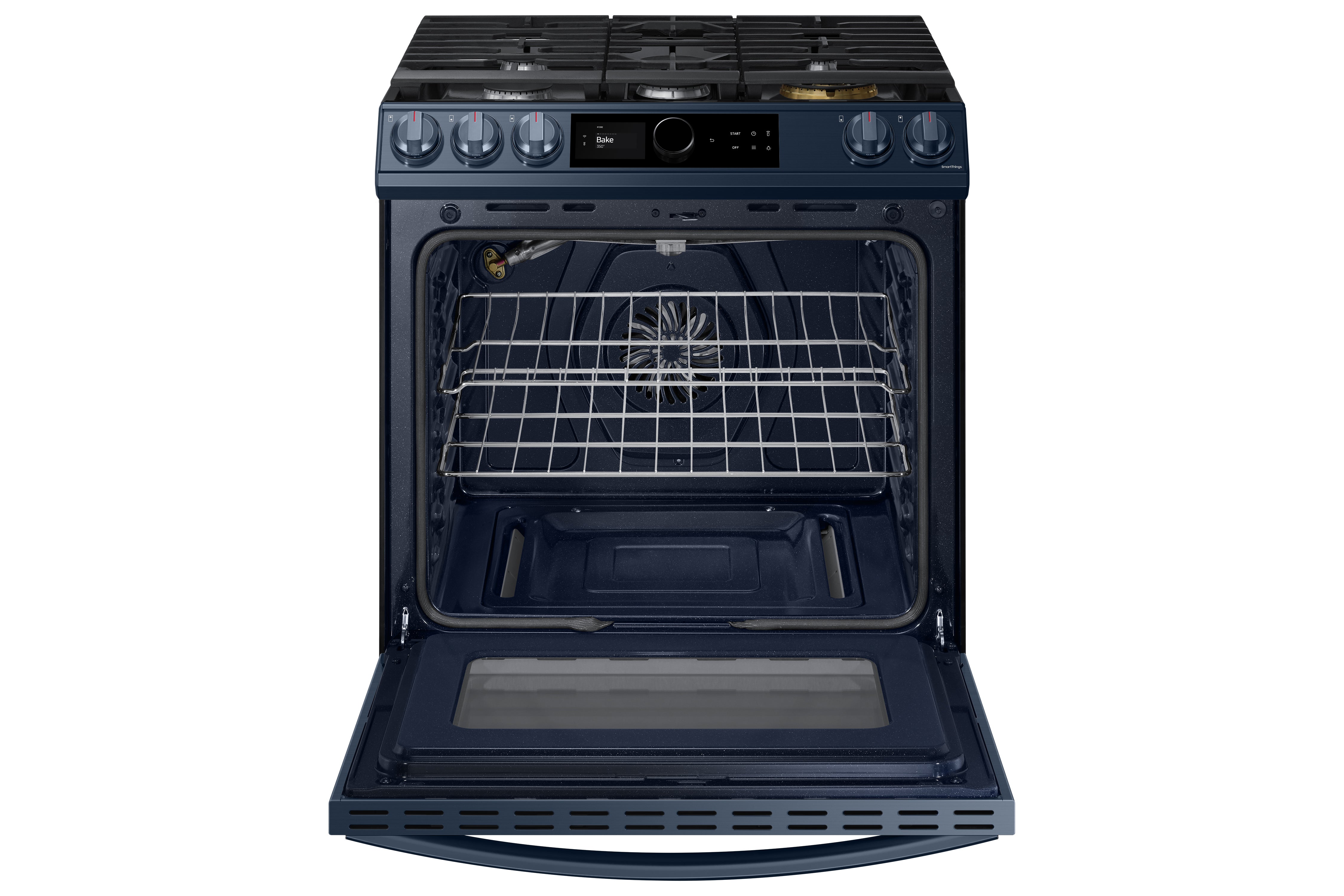Samsung - Bespoke 6 cu. ft Gas Range in Blue - NX60A8711QN