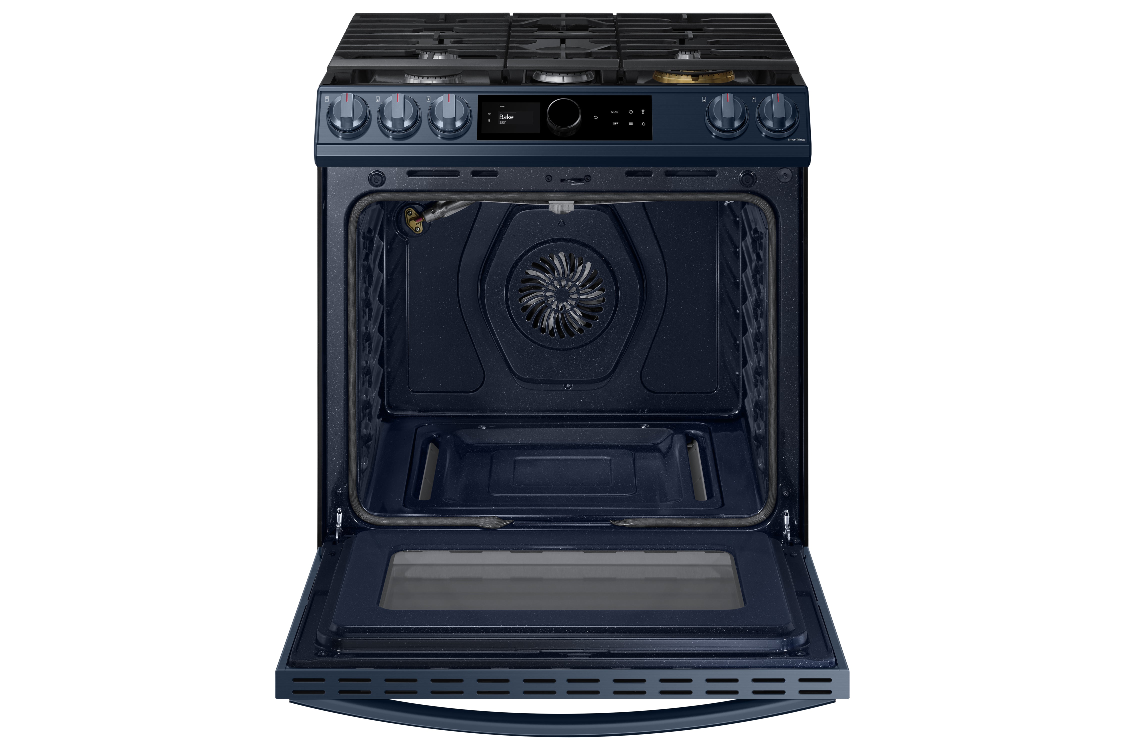 Samsung - Bespoke 6 cu. ft Gas Range in Blue - NX60A8711QN