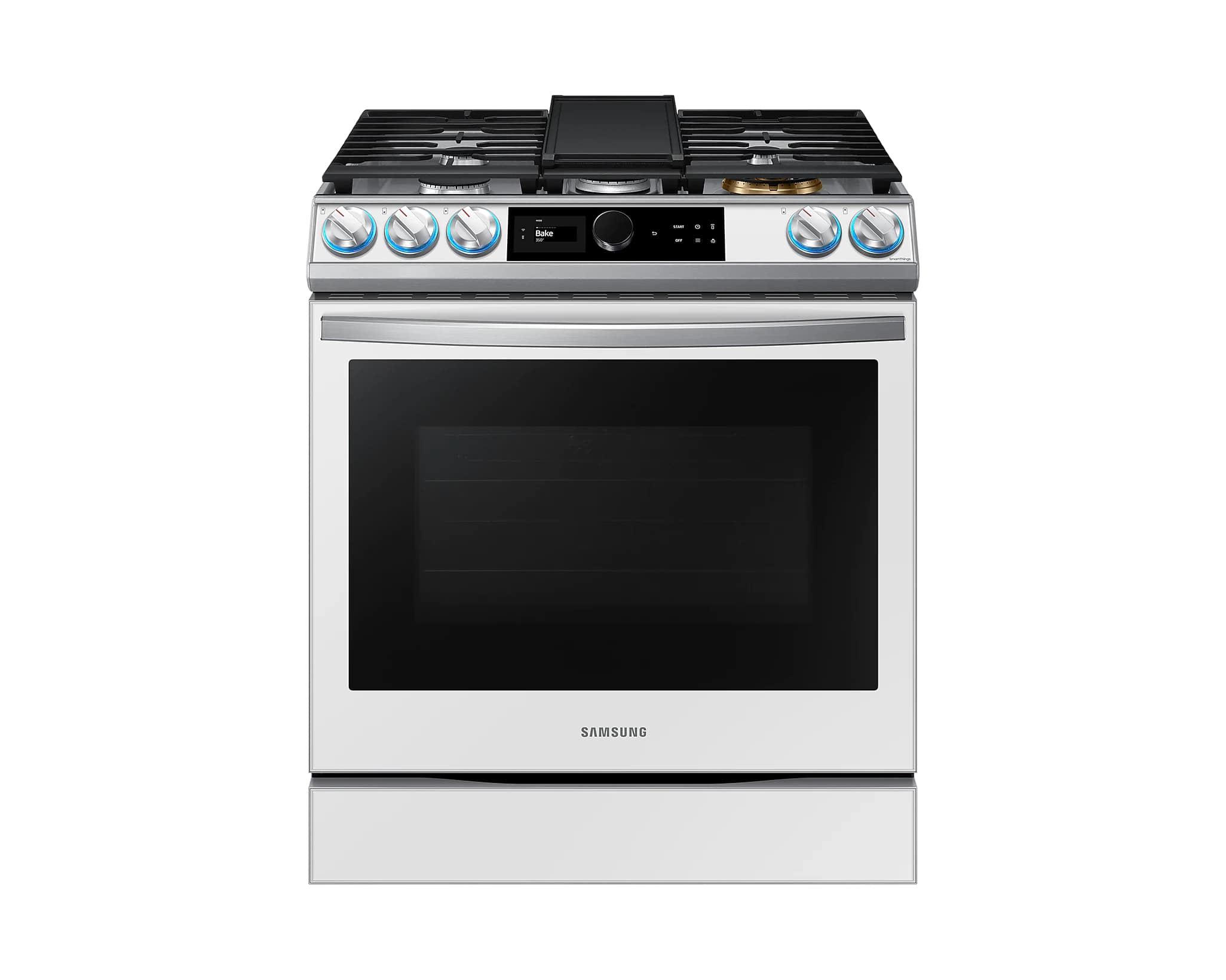 Samsung - Bespoke 6 cu. ft Gas Range in White - NX60BB871112AA
