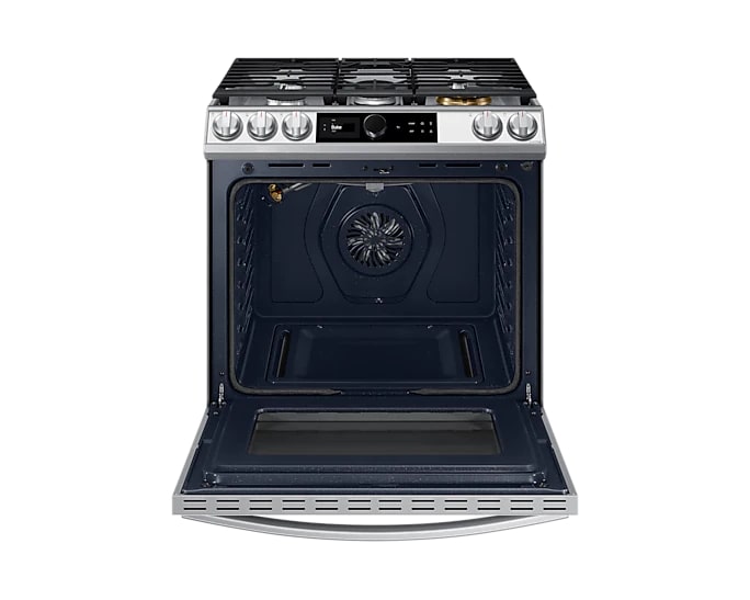 Samsung - Bespoke 6 cu. ft Gas Range in White - NX60BB871112AA