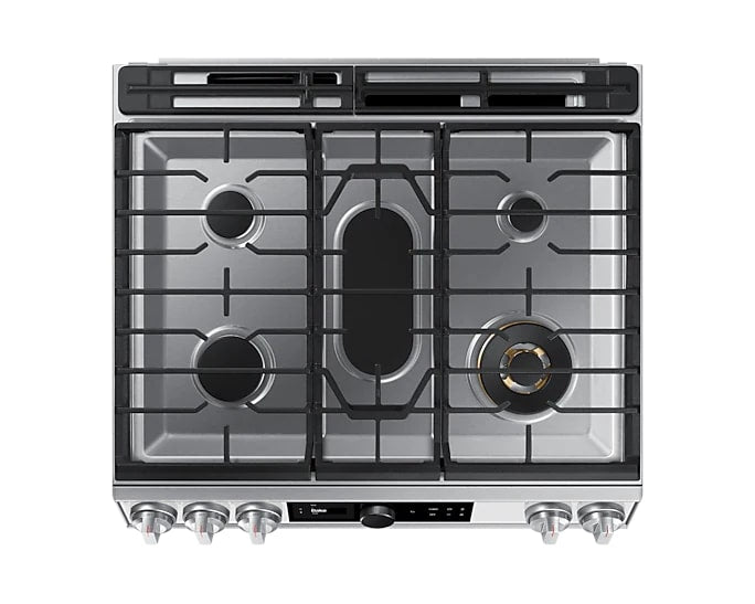 Samsung - Bespoke 6 cu. ft Gas Range in White - NX60BB871112AA