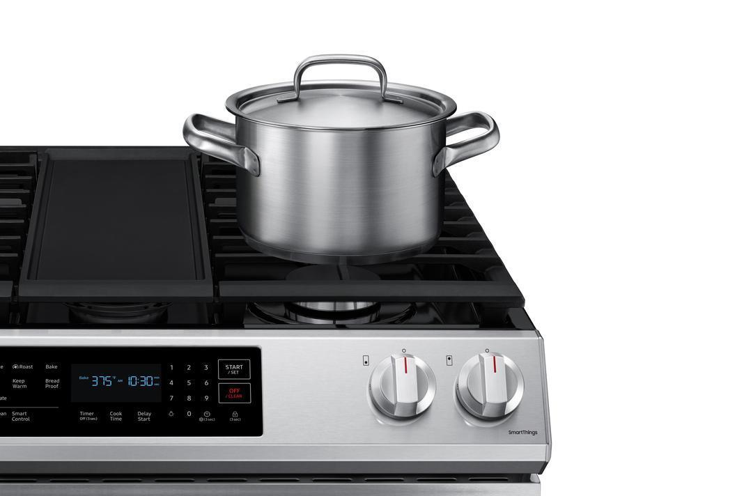Samsung - 6.3 cu. ft Gas Range in Stainless (Open Box) - NX60T8311SS