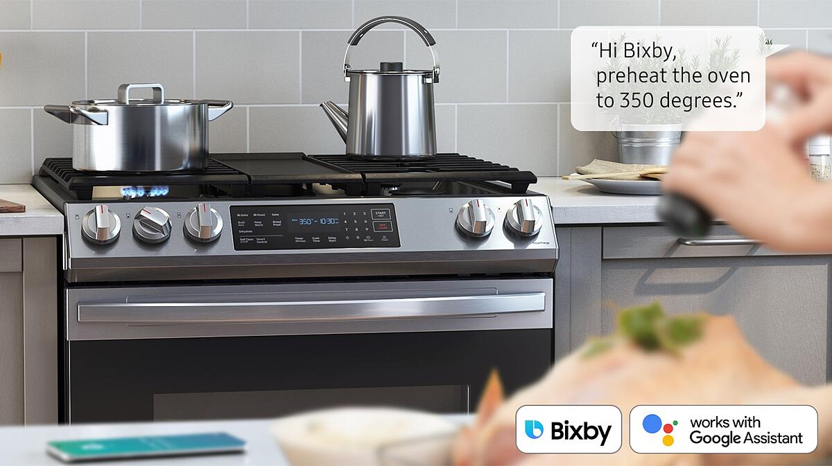 Samsung - 6 cu. ft Gas Range in Stainless - NX60T8311SS