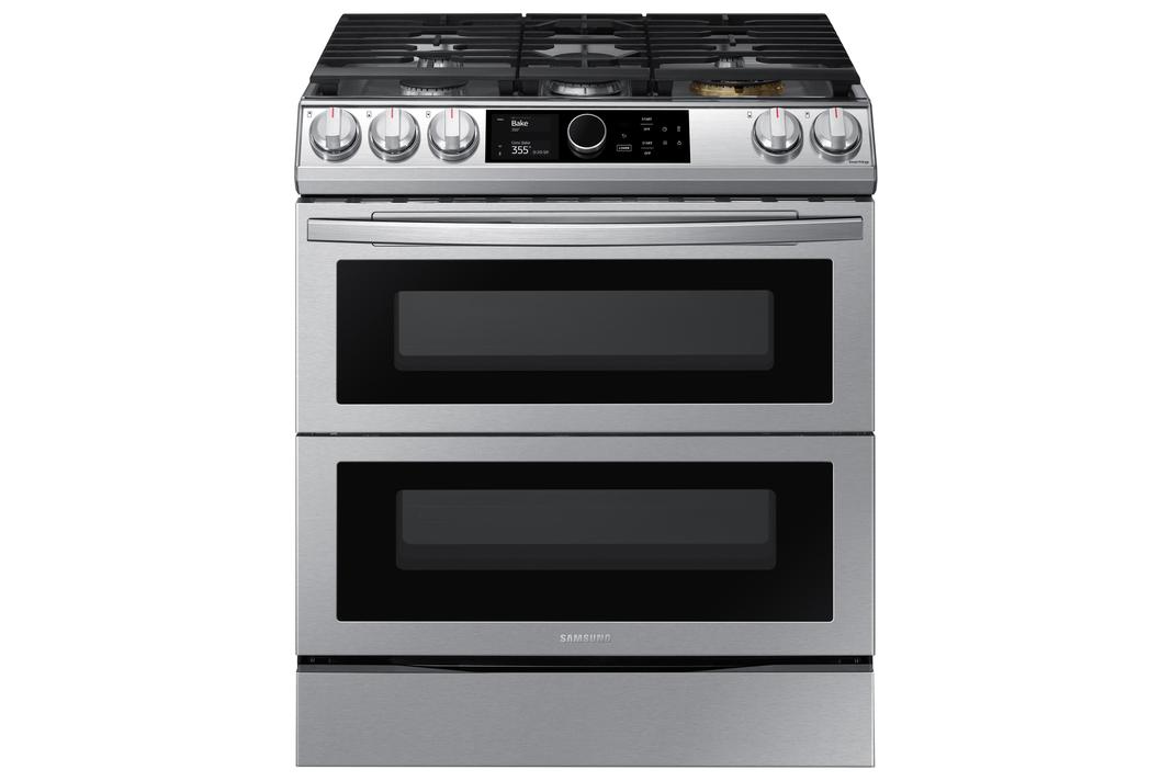 Samsung - 6.3 cu. ft Dual Fuel Range in Stainless - NY63T8751SS