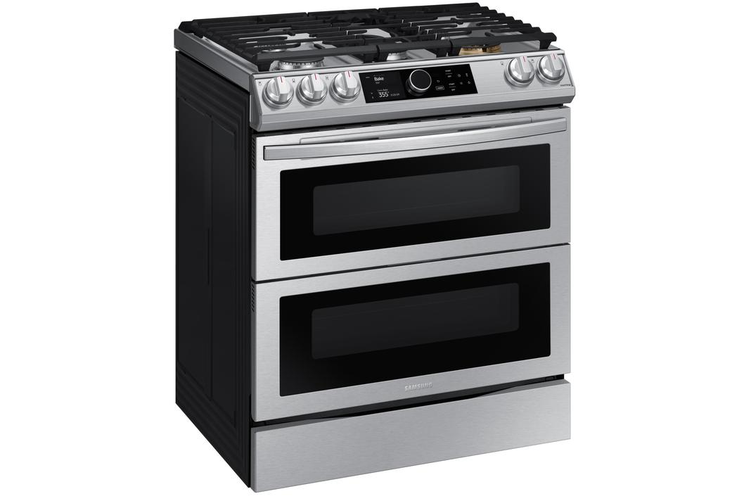 Samsung - 6.3 cu. ft Dual Fuel Range in Stainless - NY63T8751SS