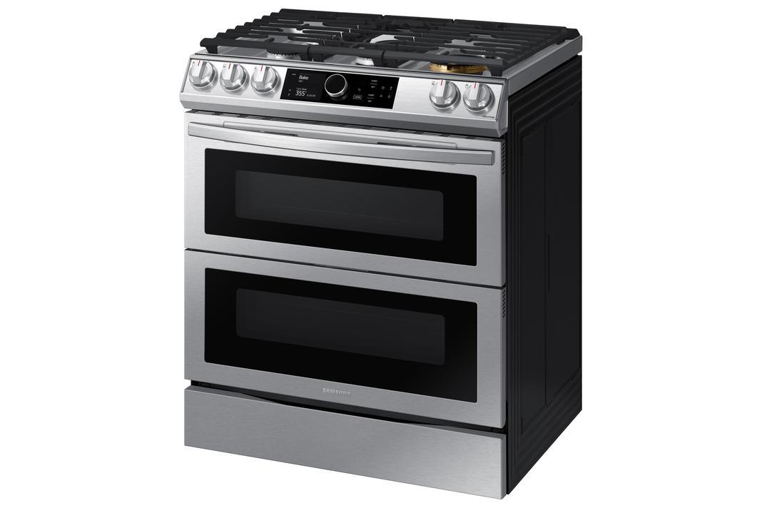 Samsung - 6.3 cu. ft Dual Fuel Range in Stainless - NY63T8751SS