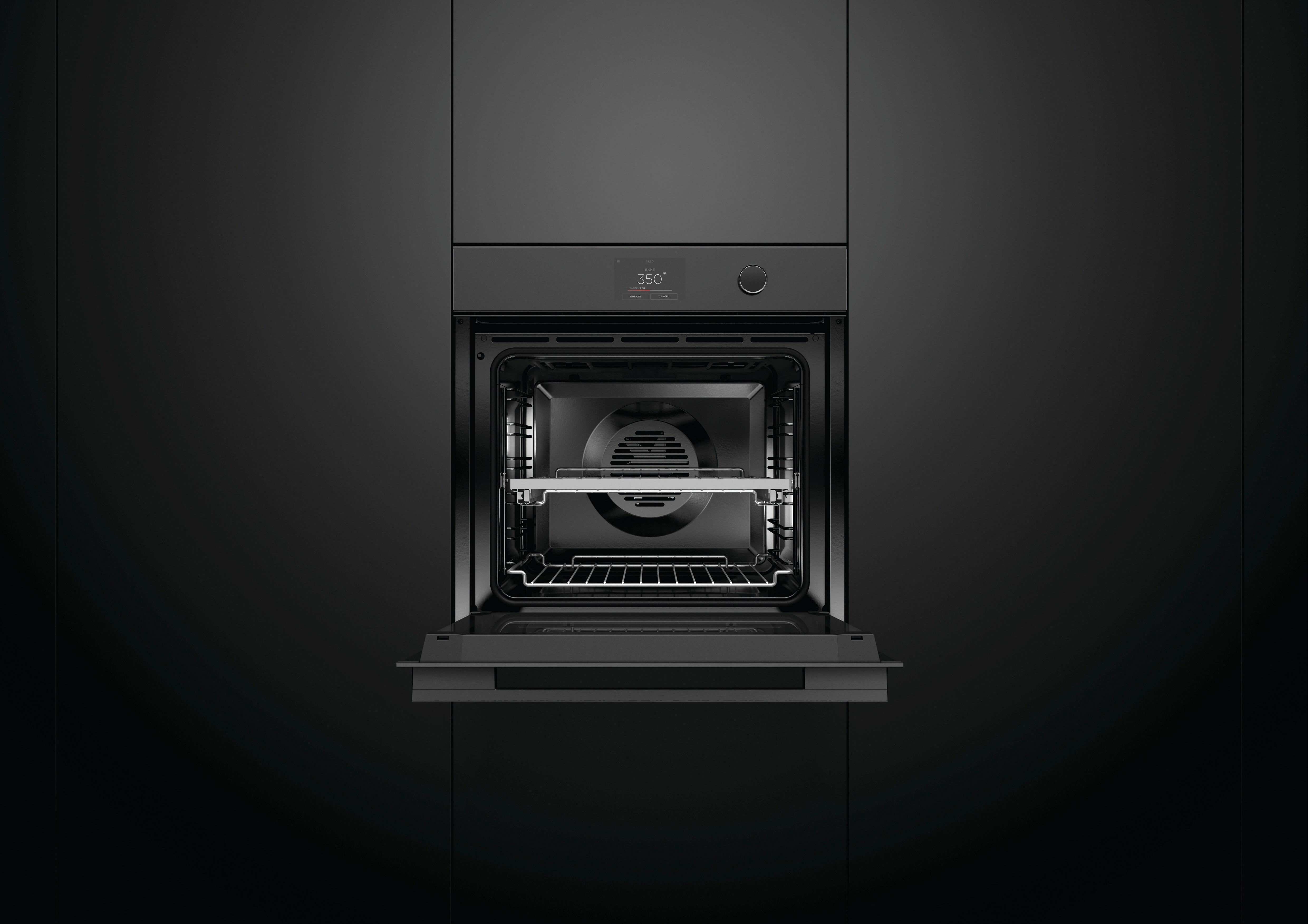 Fisher Paykel - 3 cu. ft Single Wall Oven in Black - OB24SMPTDB1